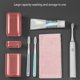 thumbnail image 5 of 2 In 1 Toothbrush Container And Mouthwash Cup With Lid Large Capacity Toothbrush Cup Portable Travel Toothbrush Containe Suitable For Travel Camping Transparent, 5 of 6