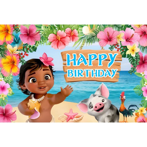 Backdrop Happy Birthday Party Banner Children's Photography