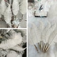 thumbnail image 4 of Toystoory Adorno de plumas de Navidad de plástico de 6 piezas, adorno extraíble para fiestas en la sala de estar, accesorios de decoración para Kits de decoración para fiestas Blanco Toystoory HA002320-04, 4 of 6