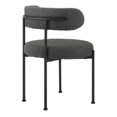 thumbnail image 5 of Side Dining Chair, Set of 2, Dark Grey Gray, Fabric, Metal, Kitchen Cafe Bistro Hospitality Restaurant, Modern Contemporary HB35912, 5 of 11