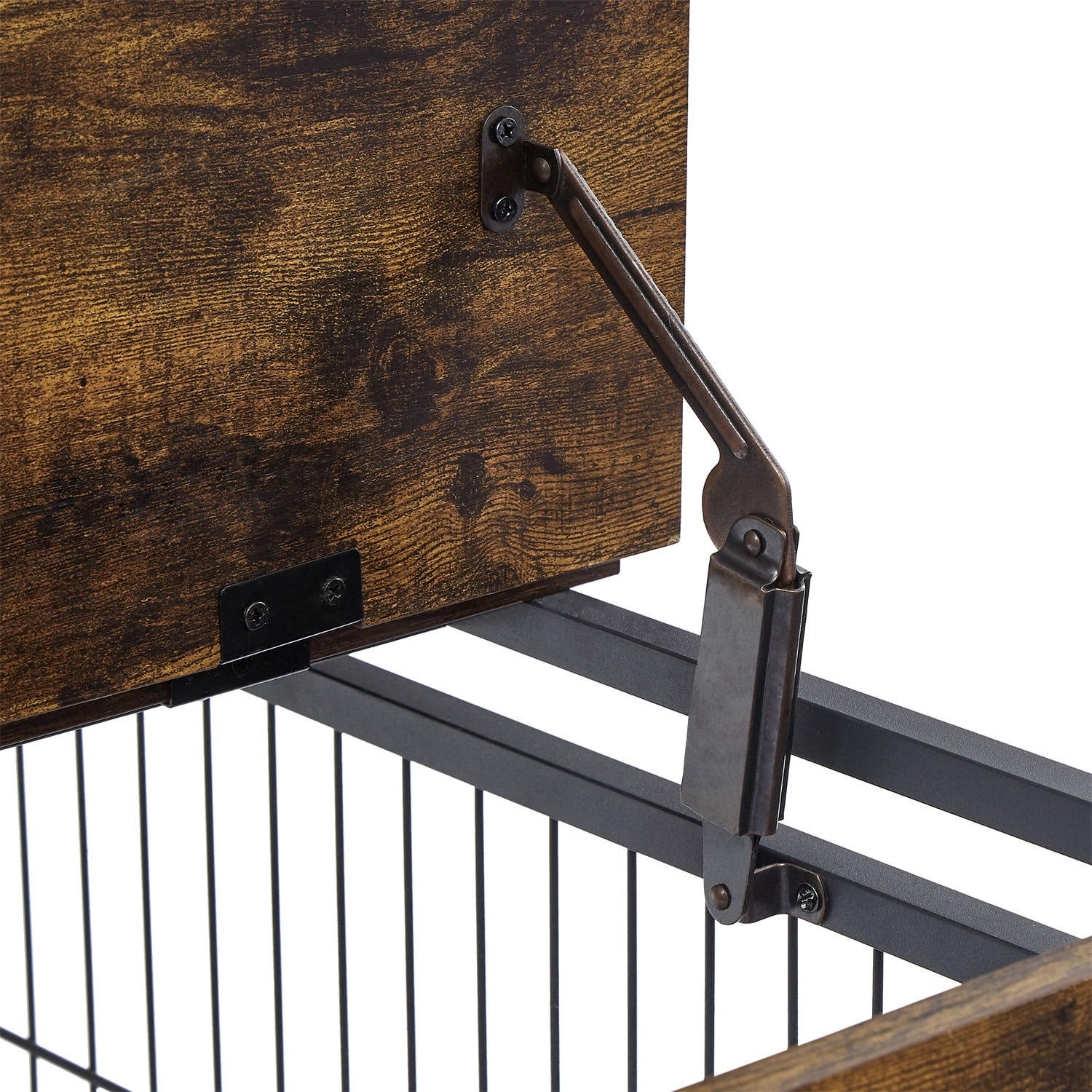 Canddidliike Indoor Outdoor Metal Dog Crate Control Table, 39" Wooden Frame Pet Cage for Medium Dog Canddidliike Indoor Outdoor Metal Dog Crate Control Table, 39" Wooden Frame Pet Cage for Medium Dog