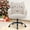 Cream, variant on Wide Seat Velvet Swivel Desk Chair with Cat-Themed Embroidery, Upholstered Modern Task Chair for Home Office, Bedroom or Living Room - Black