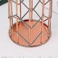thumbnail image 4 of Pen Holder for Desk, Make Up Brush Holder Rose Gold Metal Wire Pencil Cup Holders 5.08 x 4.25 x 3.78 inches, 4 of 5