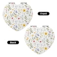thumbnail image 2 of Kdxio Watercolor Floral A Pocket Mirror, 1X/2X Travel Makeup Mirror 2-Sided Folding Small Mirror Portable Double-Sided Magnifying Cosmetic Mirror for Gift-Heart Shape, 2 of 9