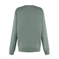 thumbnail image 5 of Blouses for Women Dressy Casual Women's Fashion Sweatshirt Round Neck Long Sleeve Solid Color Casual Loose Pullover Sweatshirt Sweater, 5 of 5