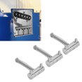 thumbnail image 1 of Guitar Bridge Saddle, 3PCS Guitar Bridge Saddles Metal String Saddle With Wrench Stringed Instrument Accessories, 1 of 8