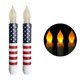 thumbnail image 1 of Flag Flameless Taper Candles With Remote Timer Pack Patriotic LED Candles Battery Operated Flickering Fake Candles For 4th Of July Independence, 1 of 9