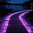thumbnail image 4 of Piedras luminosas para jardín, en forma de lágrima, guijarros de resina multicolor para caminos, macizos de flores, peceras, decoración exterior, impermeables, seguras para plantas y peces., 4 of 5