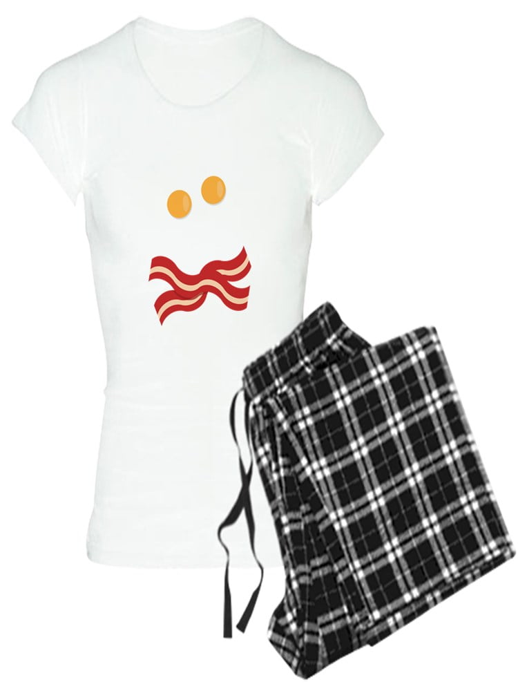 CafePress Bacon And Eggs Skull Women's Light Pajamas