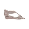 thumbnail image 2 of Charter Club Womens Ginifur Satin Casual Wedge Sandals, 2 of 3