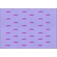 thumbnail image 1 of Ahgly Company Machine Washable Indoor Rectangle Transitional Purple Mimosa Purple Area Rugs, 4' x 6', 1 of 7