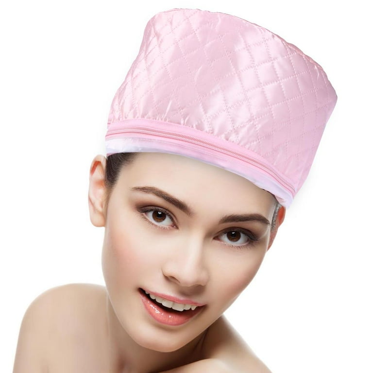 Hair Steamer Cap Beauty Steamer Nourishing Hat Hair Thermal Treatment Cap with Temperature Control, Pink Hair Steamer Cap Beauty Steamer Nourishing Hat Hair Thermal Treatment Cap with Temperature Control, Pink