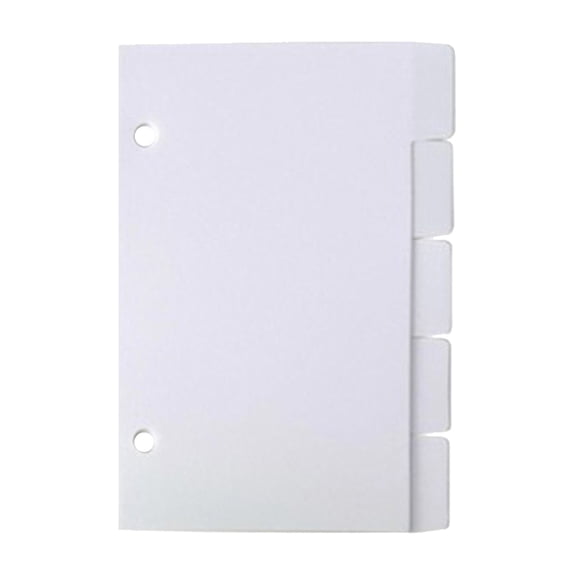 Clearance Under $1.64! 1PC 3x5 Lined Index Card Holder, Ring Binder with Dividers for Notes & Study, Plastic, for Organization, White, One Size