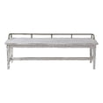 thumbnail image 1 of Pemberly Row Farmhouse / Country Ivory Finished Wood Dining Bench, 1 of 5