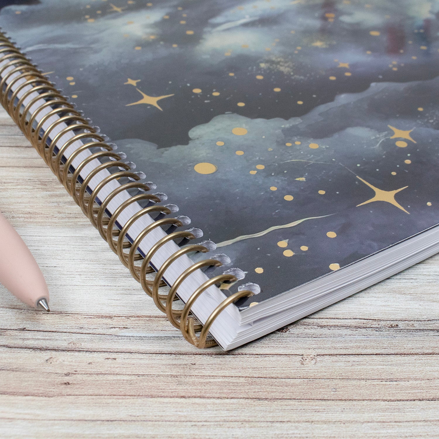 bloom daily planners 2026-2027 Academic Planner, 13 Month Monthly & Weekly, 8.5" x 11" Soft Cover, Stickers Included, Midnight Sky
