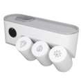 thumbnail image 3 of Esterilizador de cepillos de dientes UV y secador de vasos, de 100 a 220 V, enchufe estadounidense, montaje en pared, color blanco, desinfecta, seca y almacena cepillos sin esfuerzo, 3 of 8