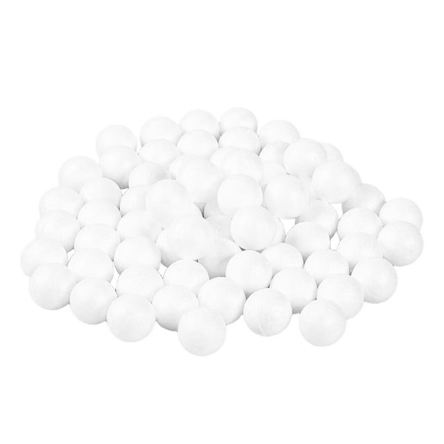 Handmade DIY Ball Solid Balls White Foam Ball for Painting And Drawing Projects 50pcs 40mm