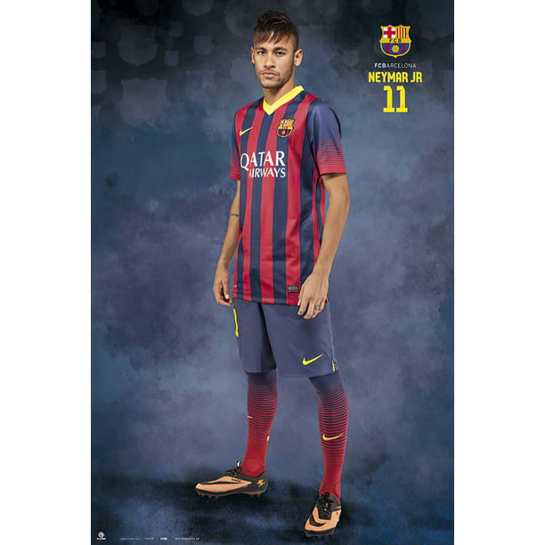 Fc Barcelona - Sports Poster / Print (Neymar Da Silva / Neymar Jr. - Walmart.com