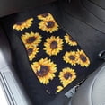 thumbnail image 4 of Generic Universal Car Floor Mats 2pcs Sunflower Pattern, Polyester Fiber Ma, 4 of 6
