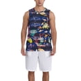 thumbnail image 6 of Rocae Sea Inhabitans and Herb for Men's Basketball Jersey Lightweight and Breathable Athletic Tank Top,Quick-Drying Sports Jersey, 6 of 9