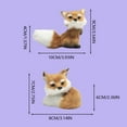 thumbnail image 3 of Realistic Fox Plush Toy, Soft and Cuddly Stuffed Animal for Kids, Perfect Gift for Wildlife Lovers, 12 Inches, 3 of 5