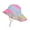 Rainbow Mermaid, variant on Kids Toddler Sun Hat – Infant UPF 50+ Wide Brim Hats with Neck Flap and Adjustable Fit – Lightweight with Breakaway Chin Strap – Bright Prints – Boys Girls, Pink Pineapples