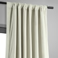 thumbnail image 5 of Half Price Drapes Porcelain White Signature Velvet Blackout Curtains for Bedroom(1 Panel), 50WX 63L, 5 of 12