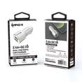 thumbnail image 3 of Ampker Car Charger for Cricket Vision Plus (30W Fast Charging 2.4A/Quick Charge 3.0 Dual USB Ports) - White, 3 of 7