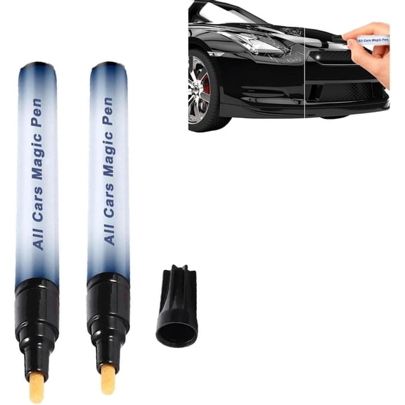 All Cars Magic Pen, Car Scratch Repair Pen Set - Quick Fix for Scratches and Paint, Fits All Car Colors, Lightweight and Fast, Long-Lasting, Effective Performance