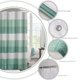 thumbnail image 3 of Cortina de ducha tejida con 12 ganchos, tela de poliéster resistente para baño, resistente al agua y al moho para un uso duradero, juego completo para bañeras estándar y mamparas de ducha, 3 of 8