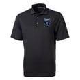 thumbnail image 2 of Men's-Cutter & Buck  Black San Jose Earthquakes Big & Tall Virtue Eco Pique Recycled Polo, 2 of 3