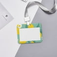thumbnail image 6 of Junzan Lemons Chamomile Flowers And Leaves Id Badge Holder With Windows Key Card Work Badge Sleeve For Office, School, Factory, Id Credit Cards, Proximity Key Cards, 6 of 7