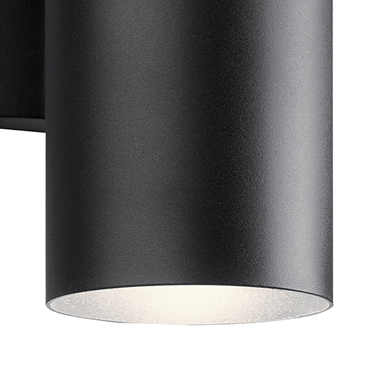 Kichler 12" 1 Light Integrated LED Textured Black Cylinder Outdoor Wall Sconce - image 3 of 7