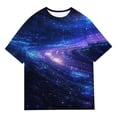 thumbnail image 4 of Shadoumai Galaxy Shirt for a Toddler Girl Shamrock Four Leaf Crewneck Short Sleeve T Shirts Casual Pullover Tops T-Shirts Toddler To Big Kid, 4 of 4