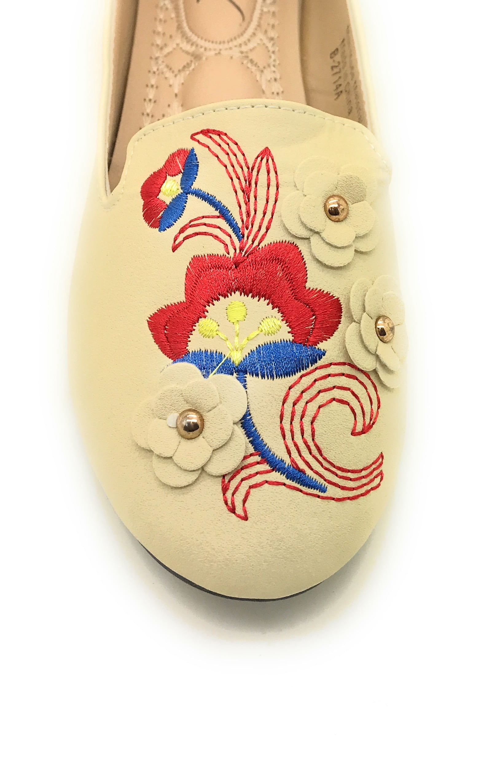 Victoria K Embroidered Ballet Flat (Women's)