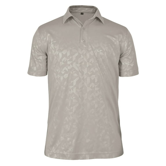 Monterey Club Men's Elements Emboss Texture Golf Polo Shirt #1288