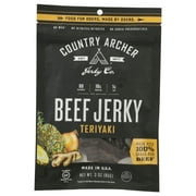 Country Archer Teriyaki Beef Jerky, 3 Oz, Pack Of 12