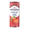 SanPellegrino Crafted Soda Italiana, Zero Sugar, Blood Orange, Vitamin B6 & Magnesium, 330ml Can (Refrigerated)