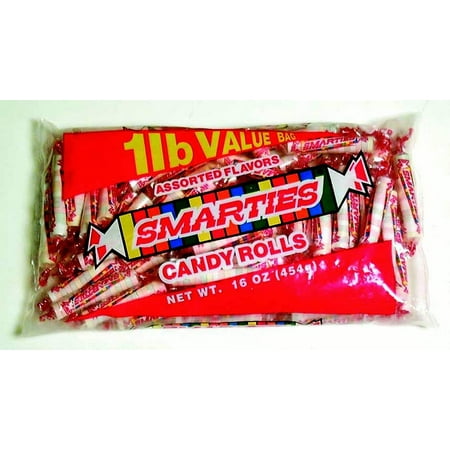 Smarties Candy Rolls Assorted Flavors, 1 LB (Best Way To Crush Smarties)
