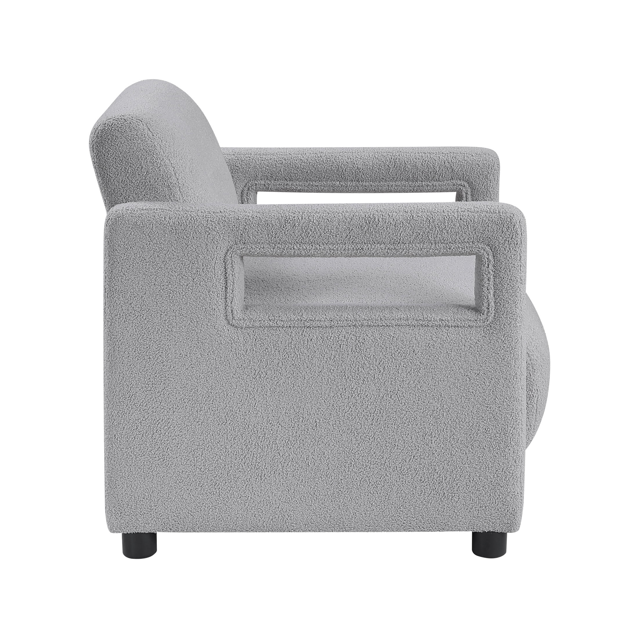 OakvillePark Palisora Boucle Accent Chair, Gray