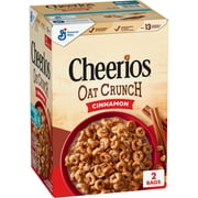 Cheerios Oat Crunch Cinnamon Oat Breakfast Cereal, 59.5 oz