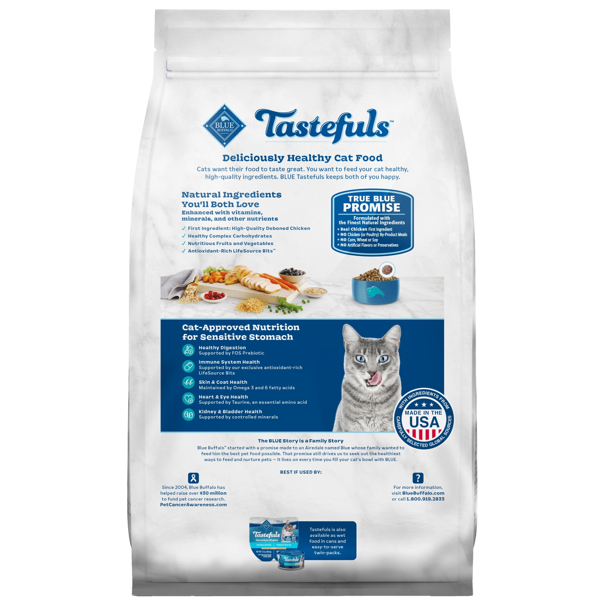 Blue buffalo sensitive stomach cat food walmart hotsell