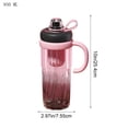 thumbnail image 3 of Large Capacity Insulated Plastic Cup with Straw for Hot and Cold Drinks, Summer Travel and Daily Commute, 3 of 6