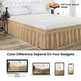 thumbnail image 5 of CCNY Wrap Around Style Bed Skirt Twin Taupe 15" Microfiber Bed skirt, 5 of 6
