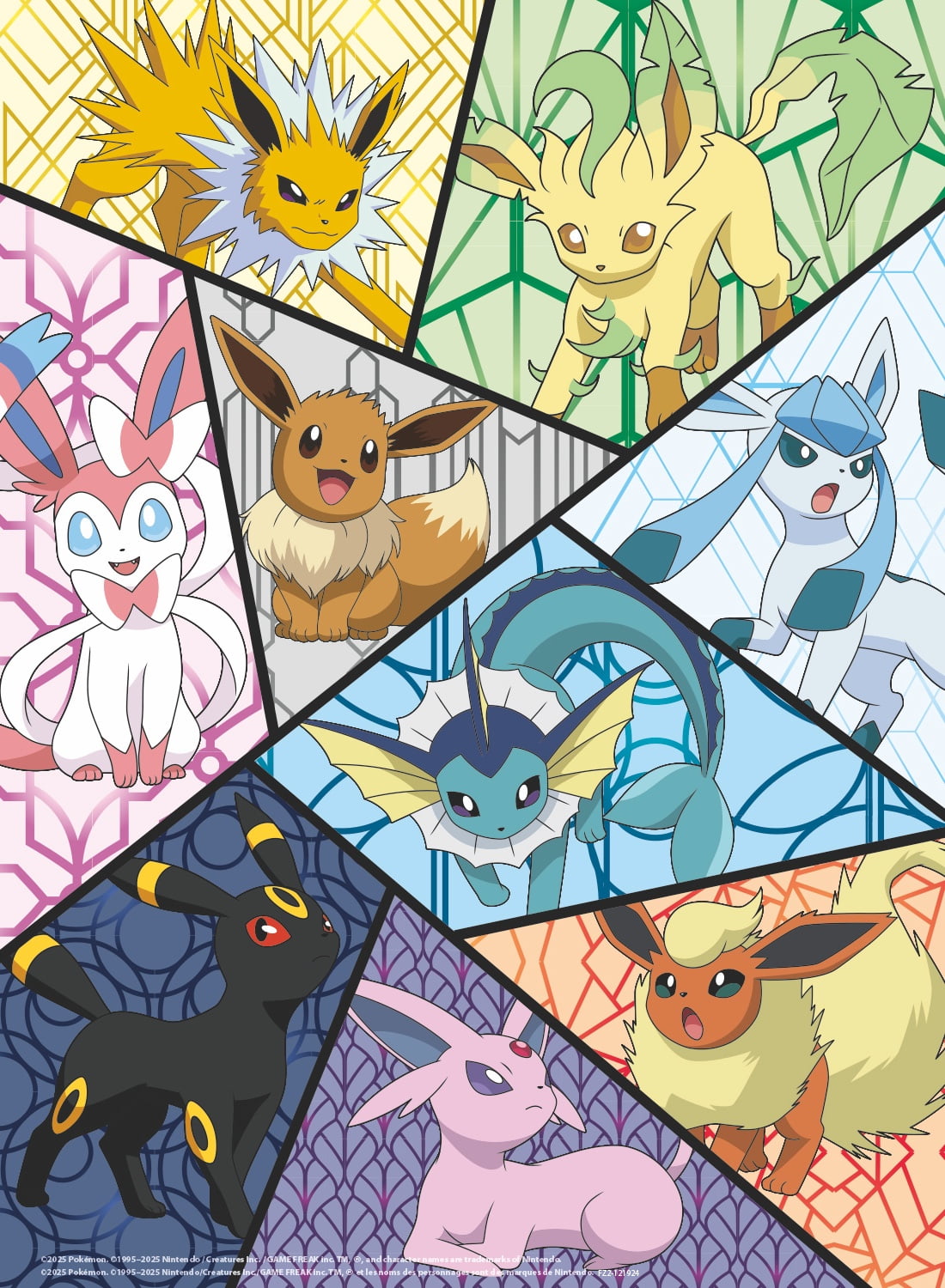 Buffalo Games Pokemon Eevee Montage 100-Piece 15 x 11-Inch Interlocking Jigsaw Puzzle in Plastic Ball for Children Ages 6+