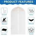 thumbnail image 4 of Laklulu Garment Bags for Hanging Clothes, 6 PCs Clear Garment Bag, Dustproof Suit Bag, Zippered Garment Covers for Closet Storage and Travel, 4 of 6