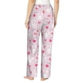 thumbnail image 3 of Goofa Love Rabbit Printed Soft Pajama Pants for Women, Wide Leg Comfy Casual Lounge Yoga Pants-Small, 3 of 9