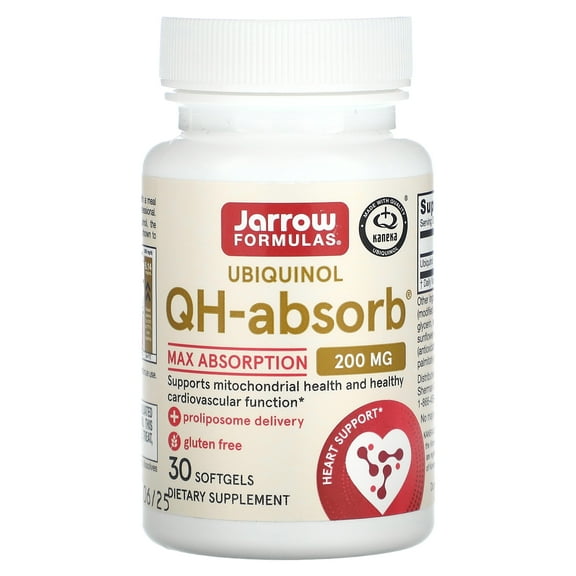 Jarrow Formulas QH-Absorb, High Absorption / Enhanced Stability, 200 mg, 30 Softgels