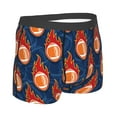 thumbnail image 3 of JUNZAN American Football and Fire Flames Mens Underwear Boxer Briefs for Men’s - XX-Large, 3 of 9