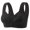 Black, variant on Front Closure Bra for Women Without Underwire Full Coverage Comfort Fit Support for Middle Aged And Elderly Large Size Plus Size